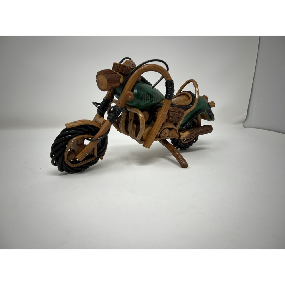 Wooden Motocycle Harley Davidson Model Handmade Home Decorative Gift - Picture 2 of 11
